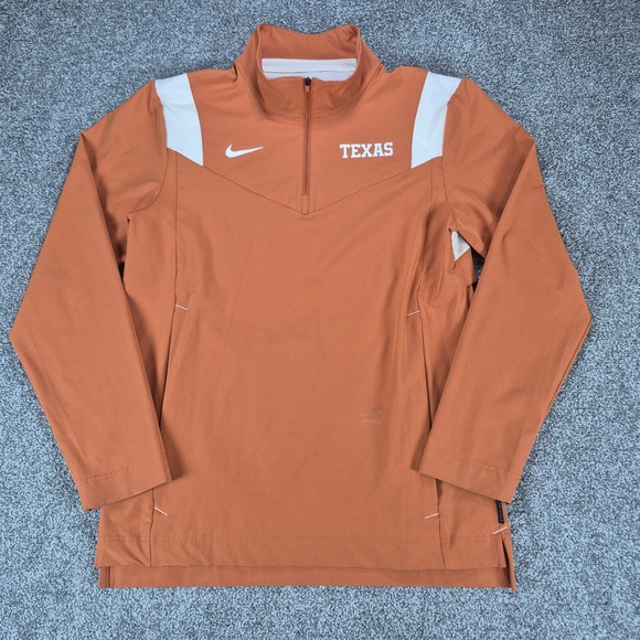 Nike Other - Nike Texas Longhorns 1/4 Zip Pullover Mens Small Orange Football Performance